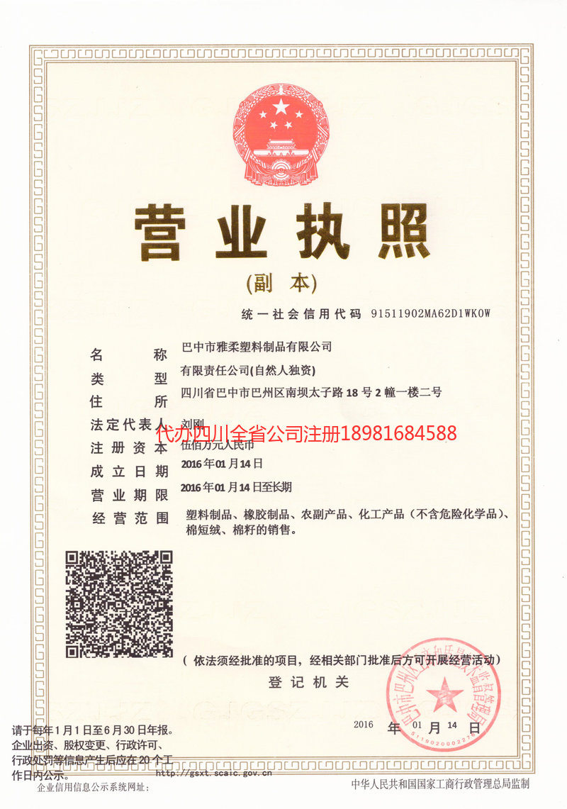 伊宁市伊宁市雅柔塑料制品有限公司